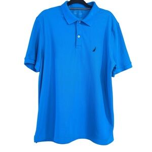 Nautica Men's XL Vibrant Blue Polo Shirt
